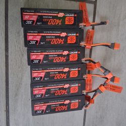 Lipo Batteries 2s For Losi Nascar, Arrma Grinite Grom, Arrma Mojave Grom, And Others.