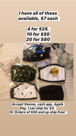 Masks face covers.