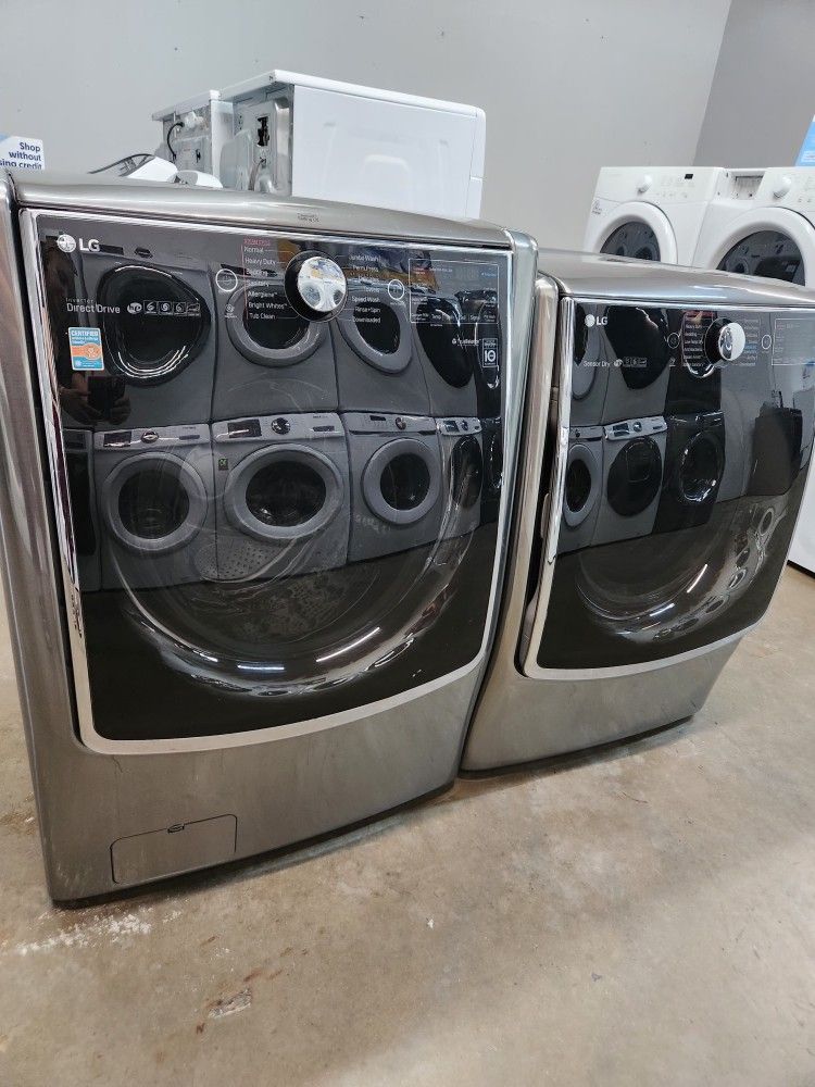 LG SET STEAM WASHER AND ELECTRIC DRYER JUMBO
