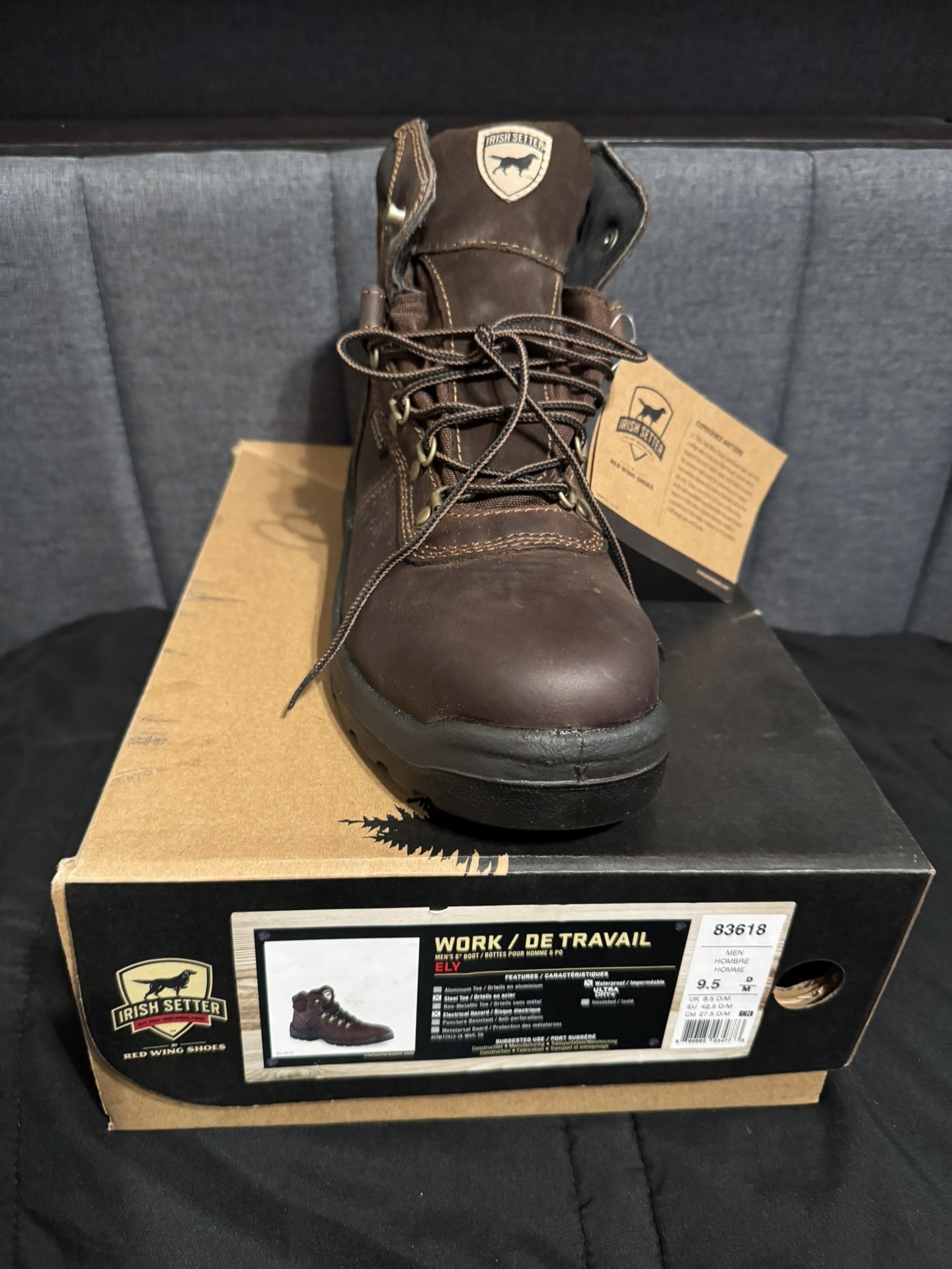 Irish Setter Red Wing Shoes Men's Steel Toe Boots Red Wing Shoes Irish  Setter Ramsey Waterproof Work Boots Steel