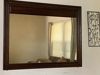 Mahogany Trimmed Mirror