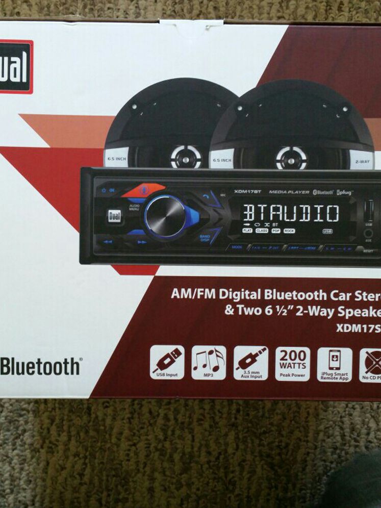 AM/FM Digital Bluetooth Car Stereo