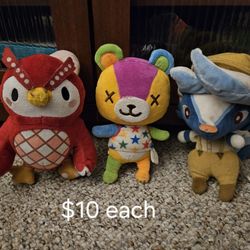 Animal Crossing Plushs