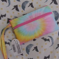 Pastel Rainbow Tye Dye Coin/ Card Wallet Hand Bag