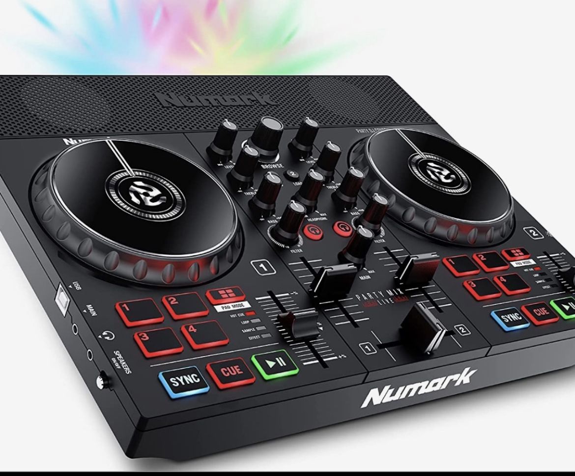 DJ Mixture With Headphones