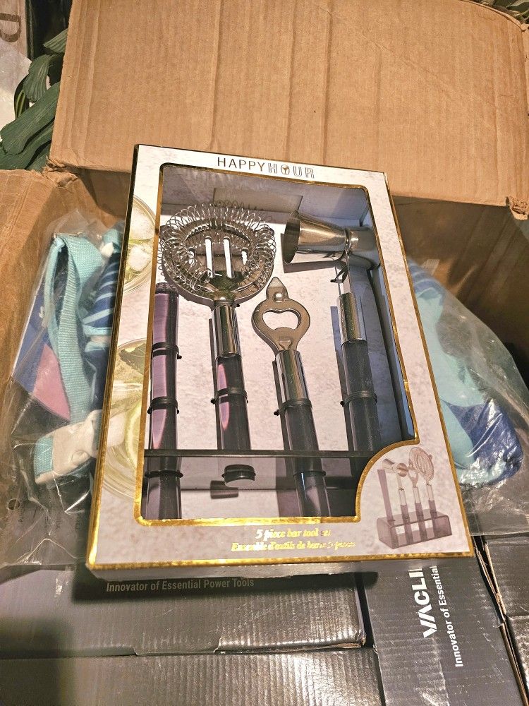Happy Hour 5 Piece Bar Tool Set Brand New
