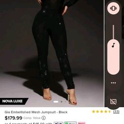 GIA embellished Jumpsuit From Fashion Nova/NovaLuxe