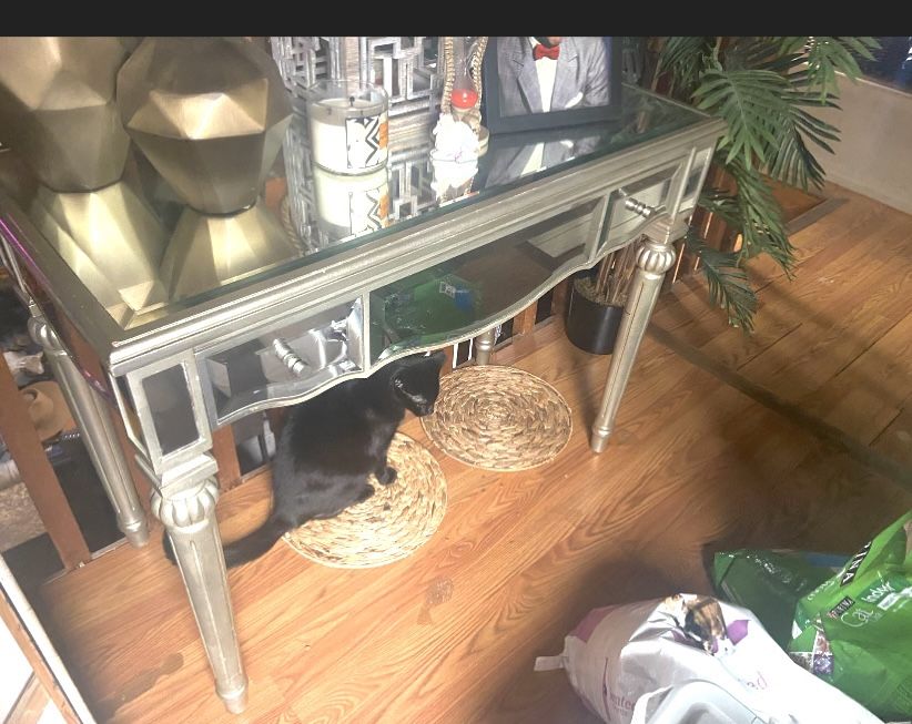 Free Mirror table!!! Must Pick Up Today