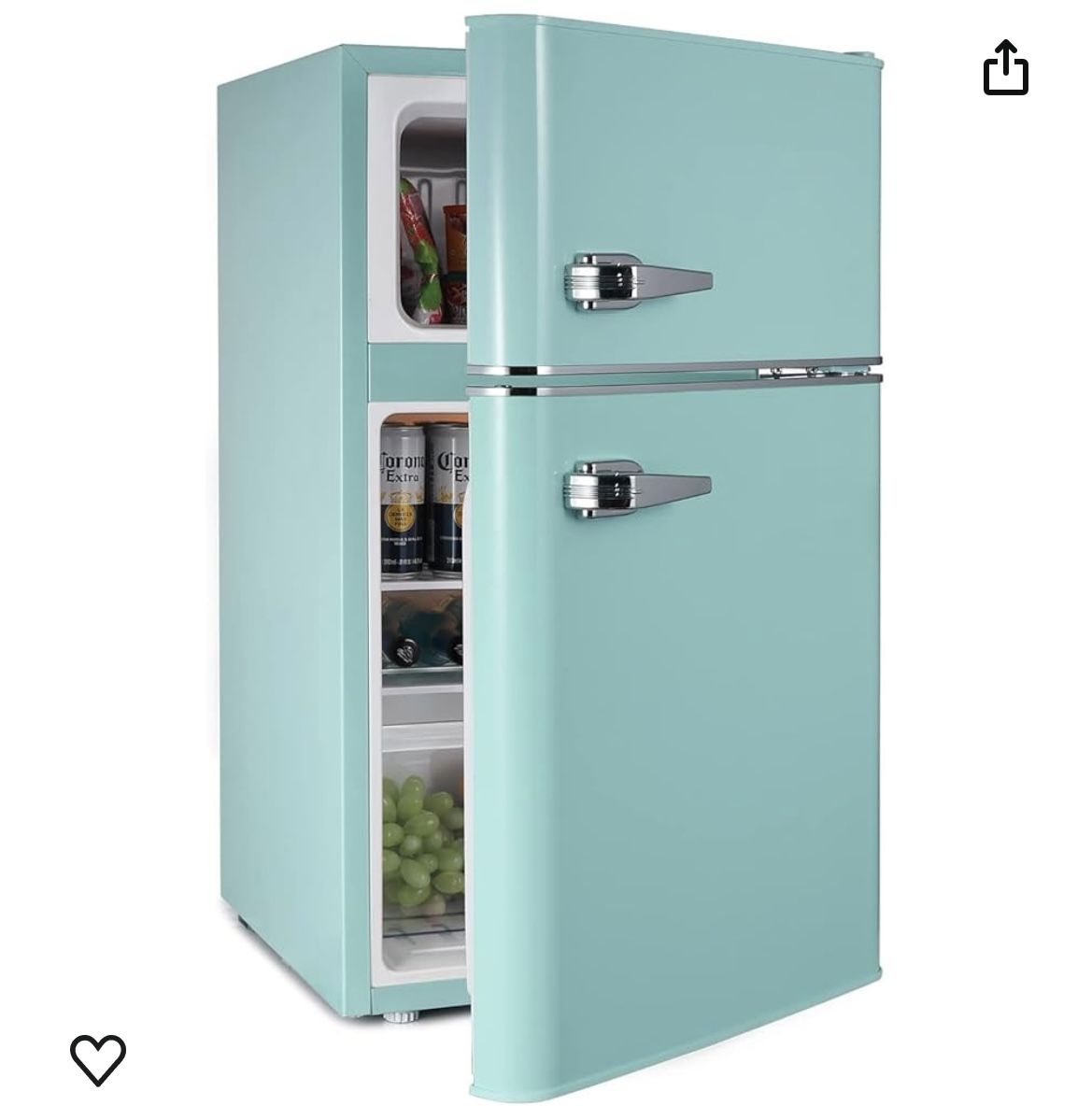 Mint Green mini fridge