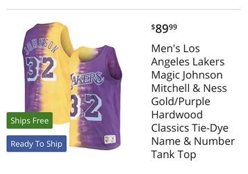Los Angeles Lakers Jersey Tank Top Magic Johnson 32