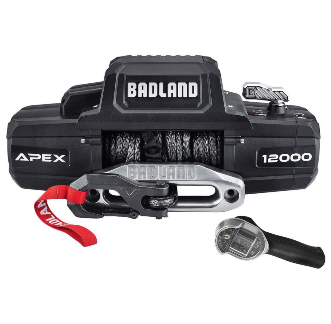 BADLAND APEX 12,000 lb. Winch with Synthetic Rope and Wireless Remote
