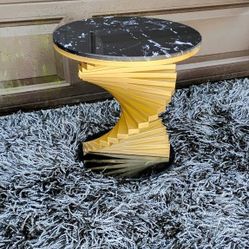 PRICE REDUCED -$125- Modern Marble End/Coffee Table - 22" high