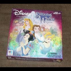 Disney Princess Spinning Wishes Board Game Milton Bradley