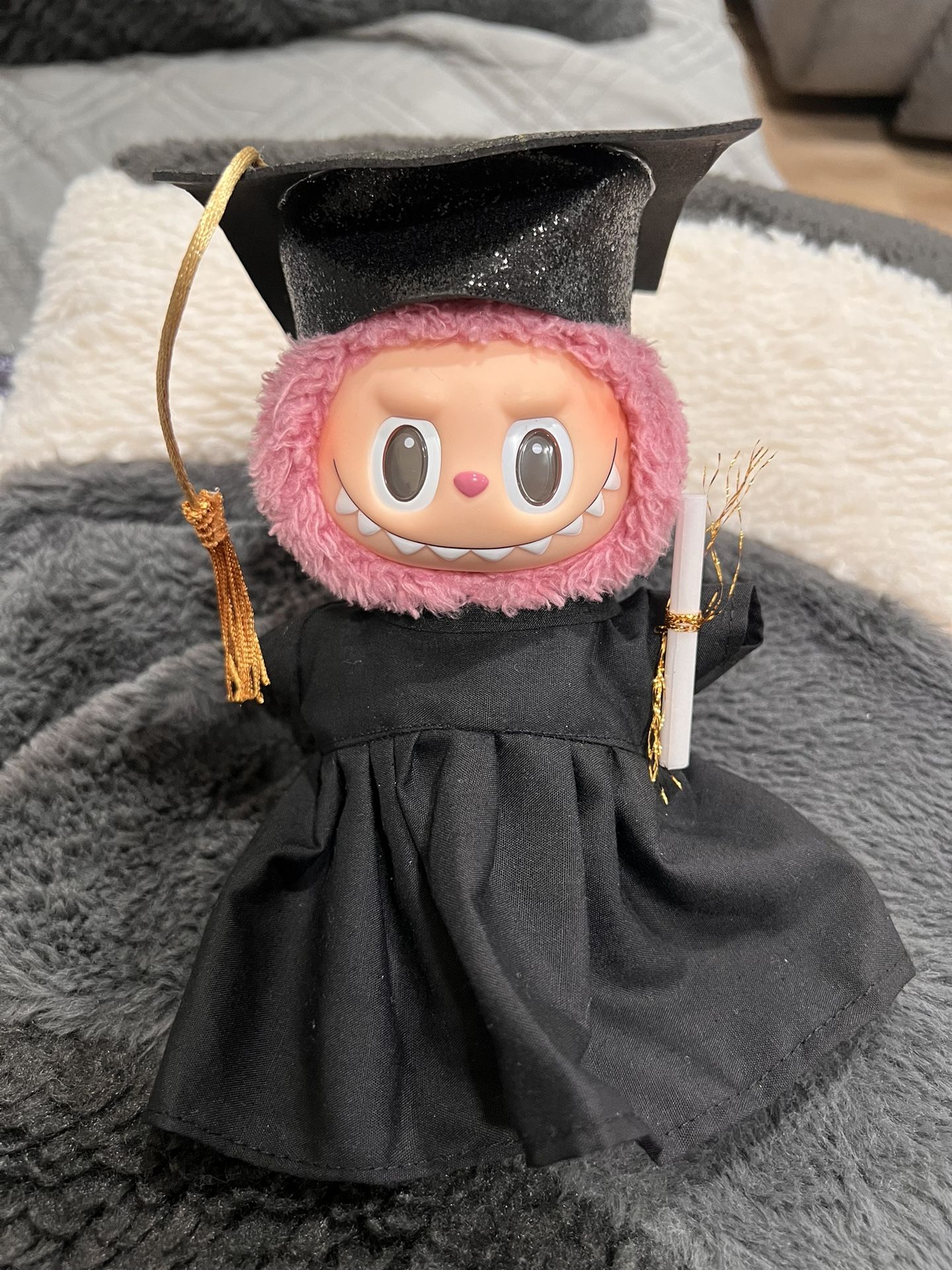 Labubu Graduation Cap And Gown 