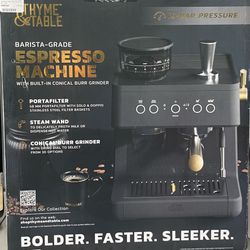 Thyme & Table Barista-Grade Espresso Machine. 