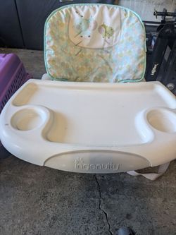 Ingenuity ChairMate Space-Saver High Chair – Cute Rhino/Hippo Pattern