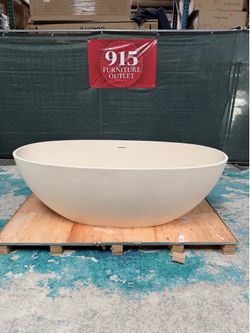 65” x 30” Stone Bath Tub NEW Wayfair FREE DELIVERY 🚚