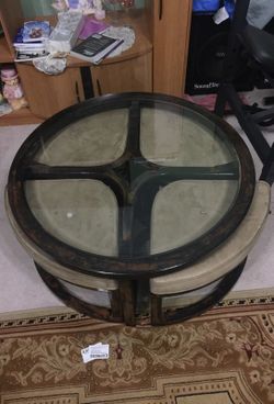 Round table with 4 seats