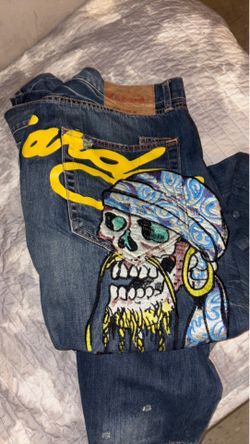 Ed Hardy Jeans Denim Scull New