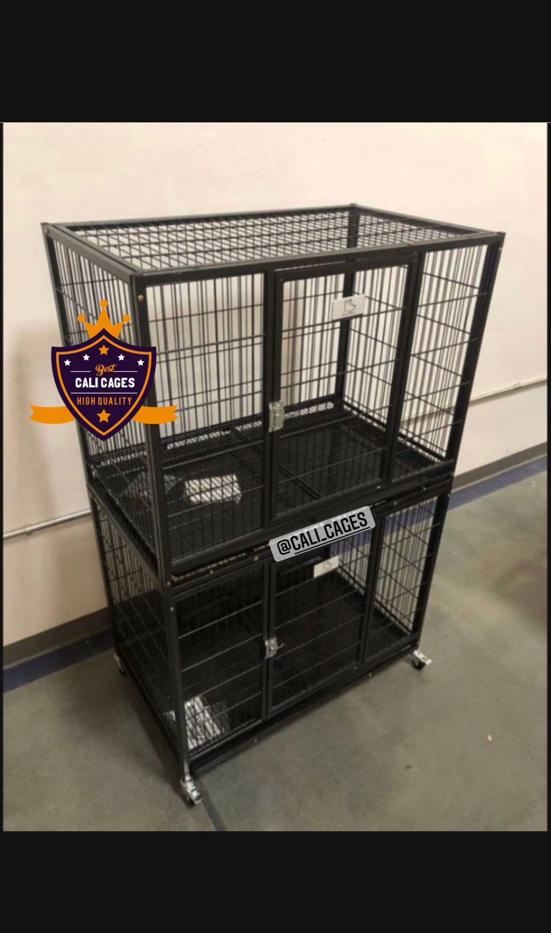 Double Stacked Dog Pet Cage Kennel Size 37” Medium New In Box 📦 
