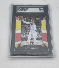 2018-19 Select Tri Color #8 Jalen Brunson: Red White Yellow RC Knicks MVP SGC 9