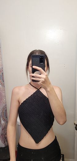 Crochet Diamond Crop Top