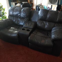Leather Sofa Set