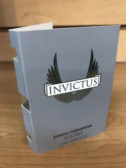 INVICTUS BY PACO RABANNE FOR MEN. TRAVEL SIZE 1.2ML VIALS. $1.99 EACH OR 5 VIALS FOR $9.99