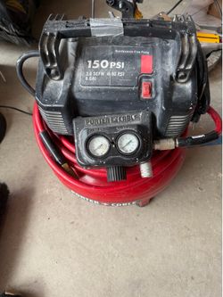 Porter Cable- 6 gallon compressor