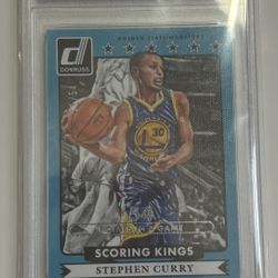 2014 Panini Donruss Stephen Curry Scoring Kings Season STAT PSA 9 11/54