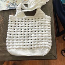 Hand Knitted Tote Bag