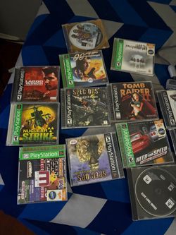 Ps1 with games (lid doesn't close) 100$
