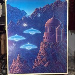 Lithograph/Poster "Celestial Visitation" by Gilbert Williams 21x27