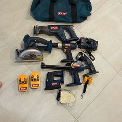 Ryobi Six Piece Tool Combo Set