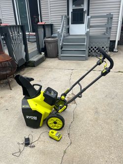 18v Ryobi Snowblower
