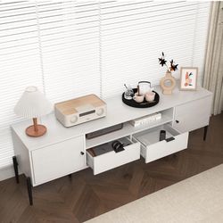 70.86x15.74x21.85 inch Entertainment Center with Storage for Living Room