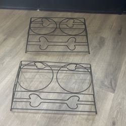 Two Dog Bowl Stands