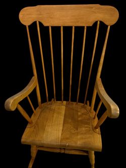 Vintage pine rocking chair