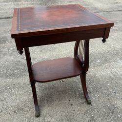 Antique Harp Side Table