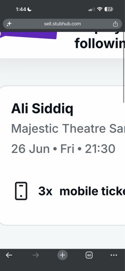 Tickets to Ali Siddiq Comedy show