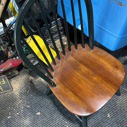 3 Wooden Spoke Chairs 