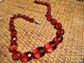 Vintage Cherry Amber Necklace