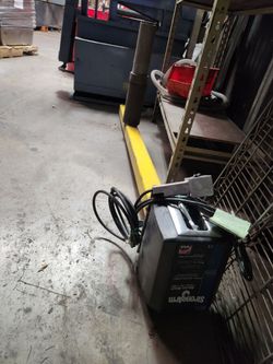 Armstrong hoist new. With swivel pole 7 foot tall
