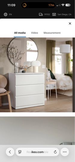 STORKLINKA 3-Drawer Dresser