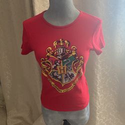 Official Harry Potter Shirt Fitted Cotton T-Shirt, Small