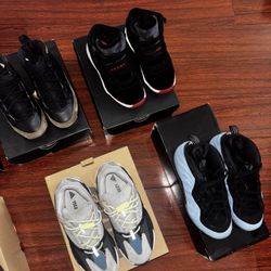 Retro Jordan’s,  Nike Foam Posites, Yeezy (PS)