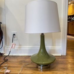 Retro Style Green Table Lamp 