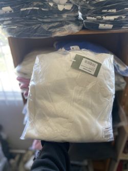 Denim Tears Cotton Wreath Hoodie White Monochrome 