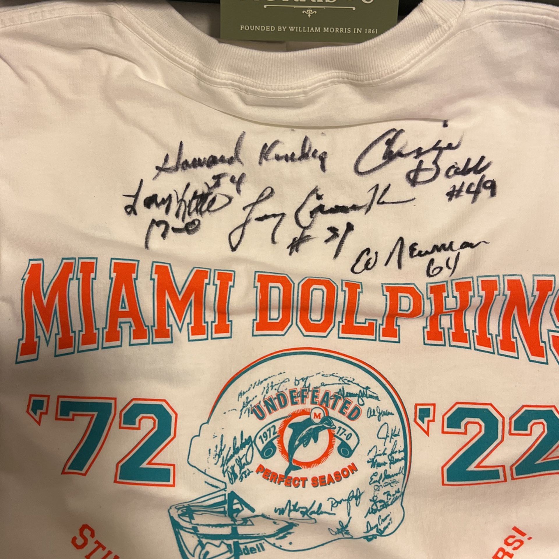 Miami Dolphins 50 Year Anniversary Perfect Season (Signed by Team)