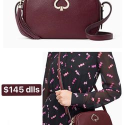 Kate Spade Burgundy Crossbody NEW